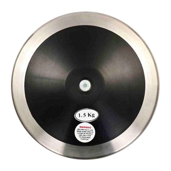 Disco Atletismo Aço/ABS 1,5kg Grand Prix - Maxwel 