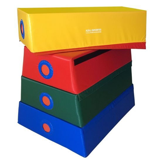 Plinto Espuma Piramidal - Infantil - Azul Esportes