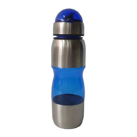 Squeeze Acrílico com Inox - 600 ml - Azul