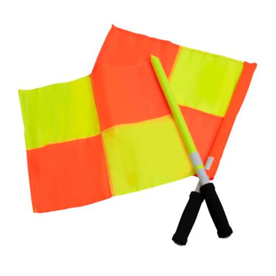 Bandeira Árbitro Assistente Quadriculada - Par - Azul Esportes