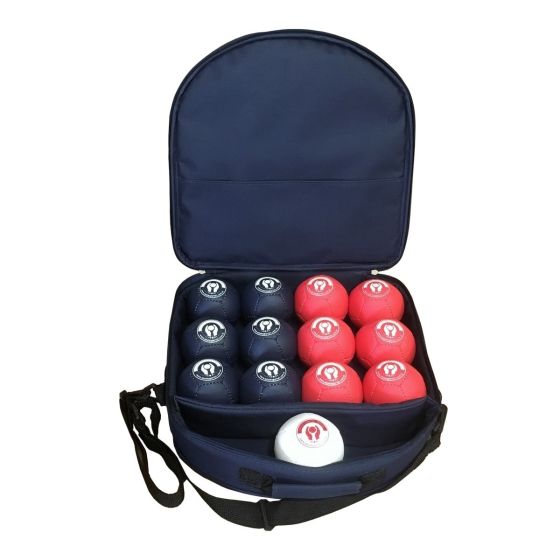 Kit Bocha Adaptada com Bolsa - Couro Sintético - Alto Rendimento - Azul Esportes
