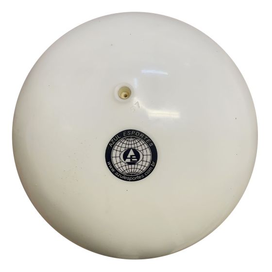 Bola Ginástica Rítmica 300g - Lisa Branca - Azul Esportes