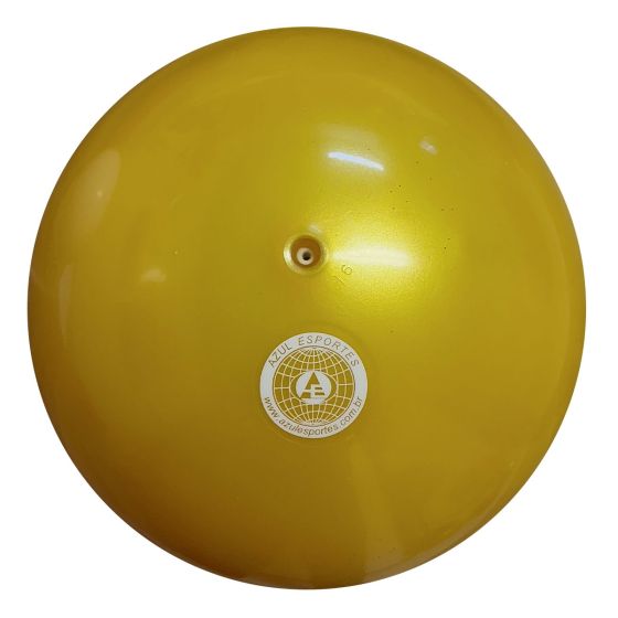 Bola Ginástica Rítmica 300g - Lisa Dourada - Azul Esportes