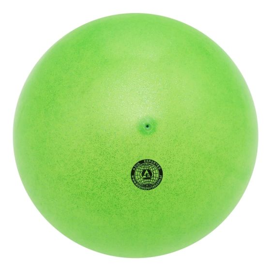 Bola Ginástica Rítmica 400g - Glitter Verde - Azul Esportes