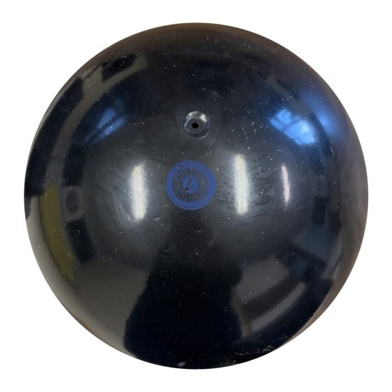 Bola Ginástica Rítmica 400g - Lisa Preta- Azul Esportes