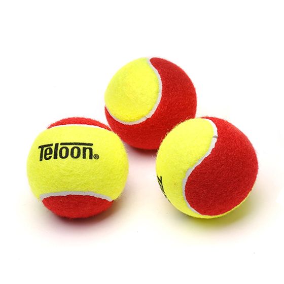 Bola Tenis Infantil 75% Estagio 3 - 3 unidades - Teloon - Azul Esportes