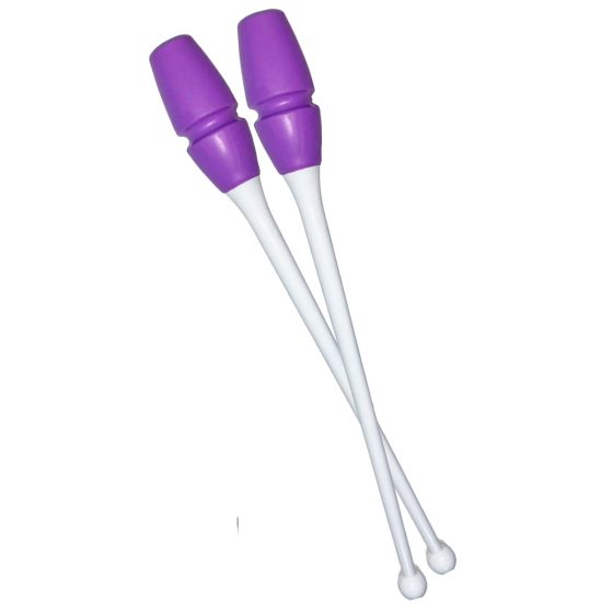 Maça Ginástica Rítmica Conectável Pro 45cm - Branca e Lilás - Azul Esportes