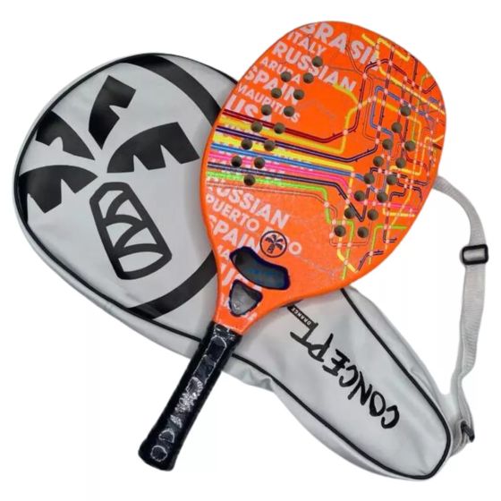 Raquete Beach Tennis Turquoise Concept - Laranja