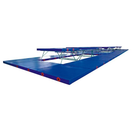 Conjunto Colchões Trampolim Acrobático Ginástica Artística - Azul Esporte