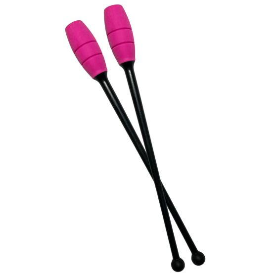 Maça Ginástica Rítmica Conectável Pro 40cm - Preta e Pink - Azul Esportes