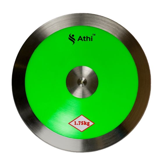 Disco Atletismo Aço/ABS 1,75kg - Verde - Athi