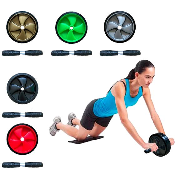 Roda Abdominal Rolo De Exercícios Lombar – Azul Esportes