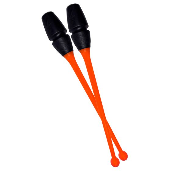Maça Ginástica Rítmica Conectável Pro 45cm - Laranja Neon e Preta - Azul Esportes 