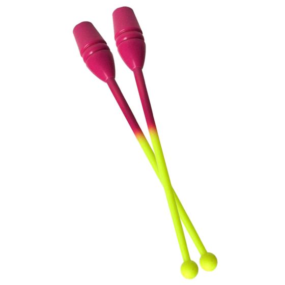 Maça Ginástica Rítmica 45cm - Mescla Lilás e Amarela - Azul Esportes