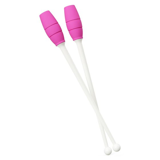 Maça Ginástica Rítmica Conectável Pro 45cm - Branca e Pink - Azul Esportes
