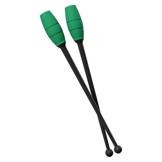 Maça Ginástica Rítmica Conectável Pro 40cm - Preta e Verde - Azul Esportes