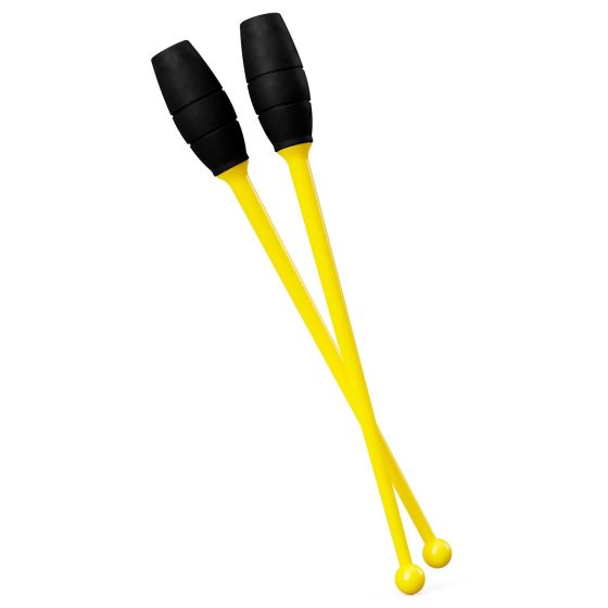 Maça Ginástica Rítmica Conectável Pro 40cm - Amarela e Preta - Azul Esportes 