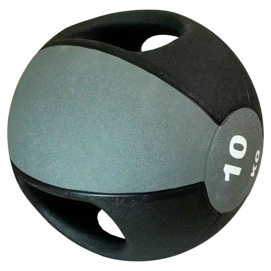 Medicine Ball Com Pegada 10kg - Azul Esportes