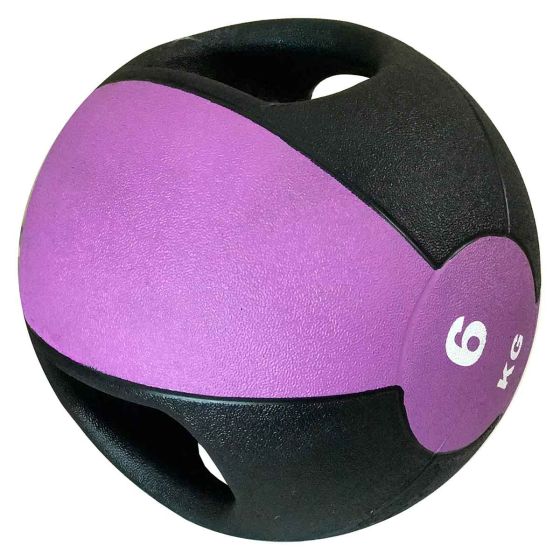 Medicine Ball Com Pegada 6kg - Azul Esportes