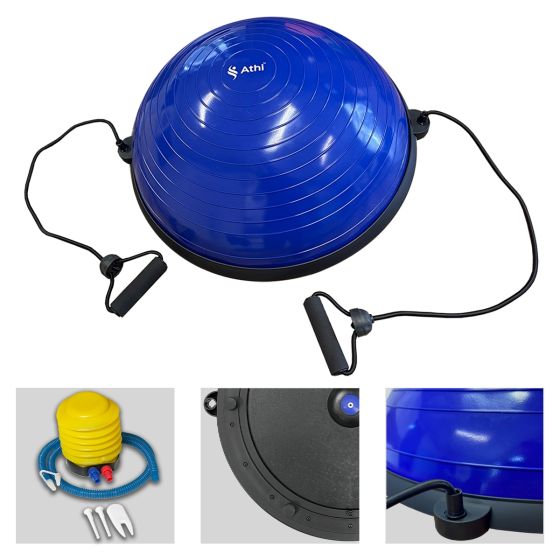 Meia Bola Bosu Balance Com Extensores e Bomba - Athi