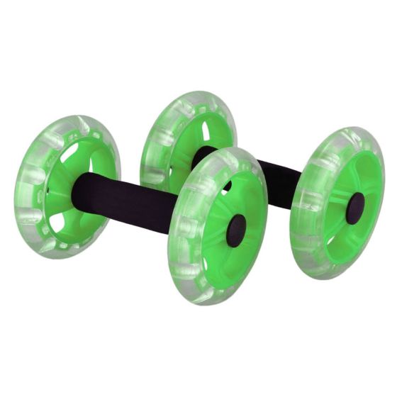 Roda Dupla de Exercícios Abdominal - Azul Esportes