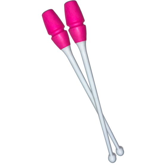 Maça Ginástica Rítmica Conectável Pro 40cm - Branca e Rosa - Azul Esportes
