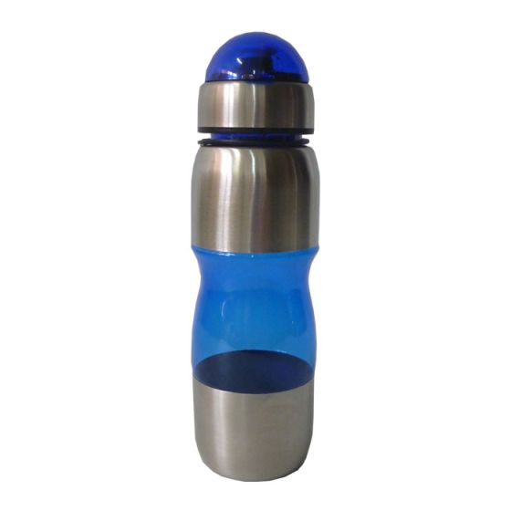Squeeze Acrílico com Inox - 600 ml - Azul