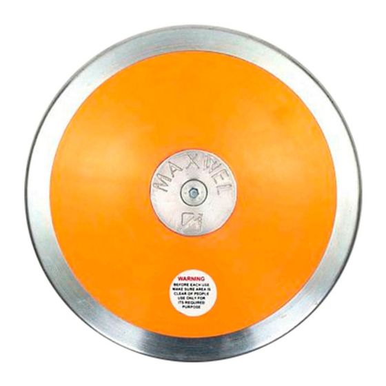 Disco Atletismo Aço/ABS 1,5kg Swift -  Maxwel 