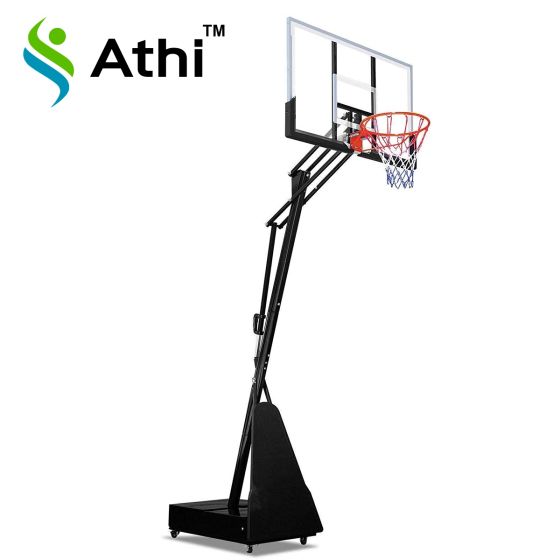 Tabela De Basquete Com Estrutura Móvel com Ajuste De Altura, Proteção e Base de Aço - AZL-165 - Athi