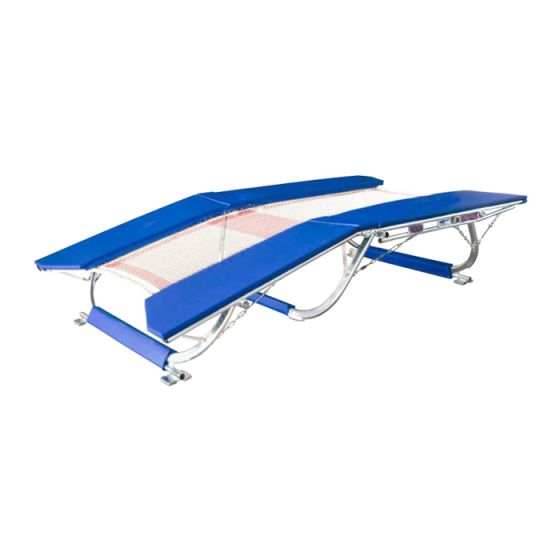 Trampolim Duplo Mini Ginástica Artística - Oficial - Azul Esportes