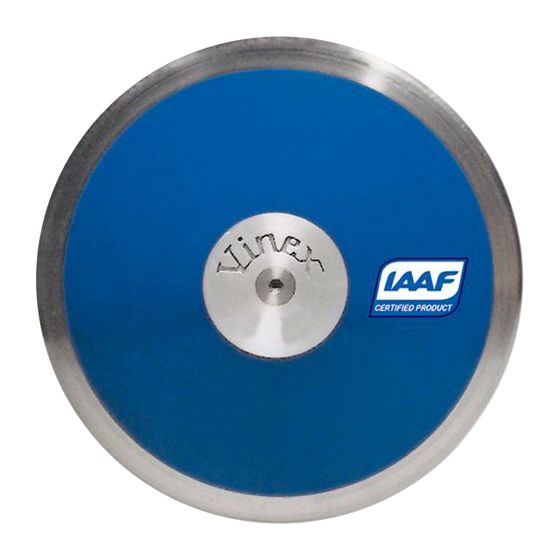 Disco Atletismo Aço/ABS 1kg - Lo Spin DSB-P10 IAAF - Vinex